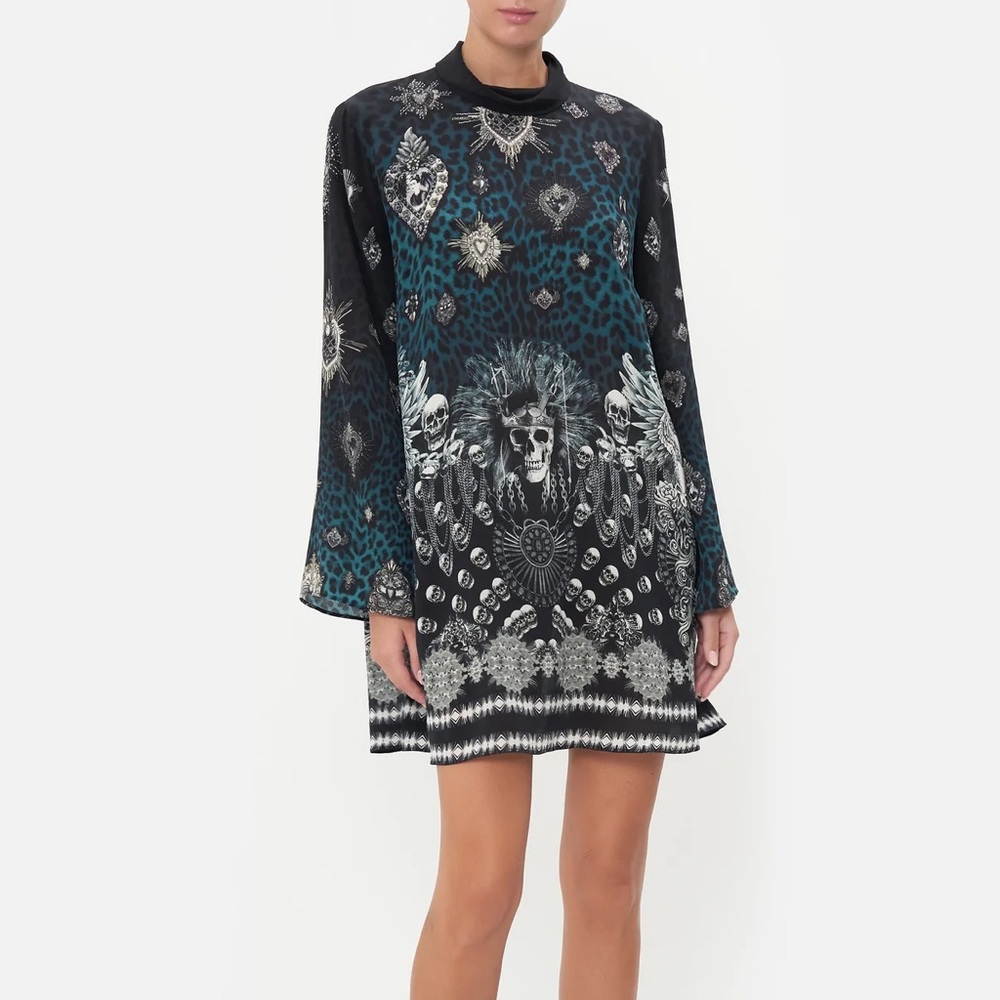 Camilla Animal Anarchy Long Sleeve Swing Dress